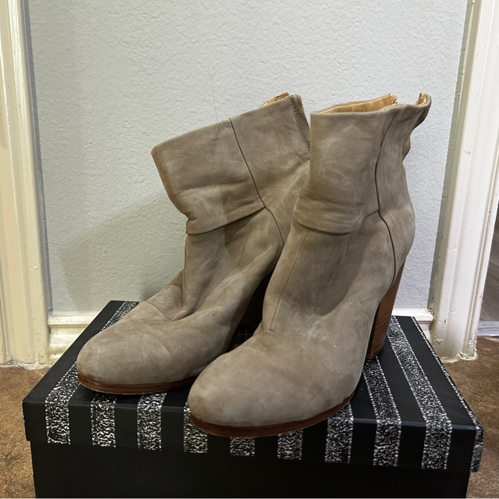 rag & bone Women's Gray Ankle Boots